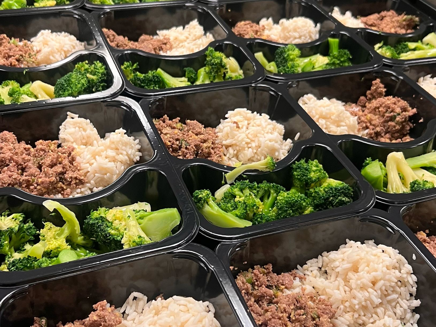 Childcare Meal with veggies, rice and ground beef