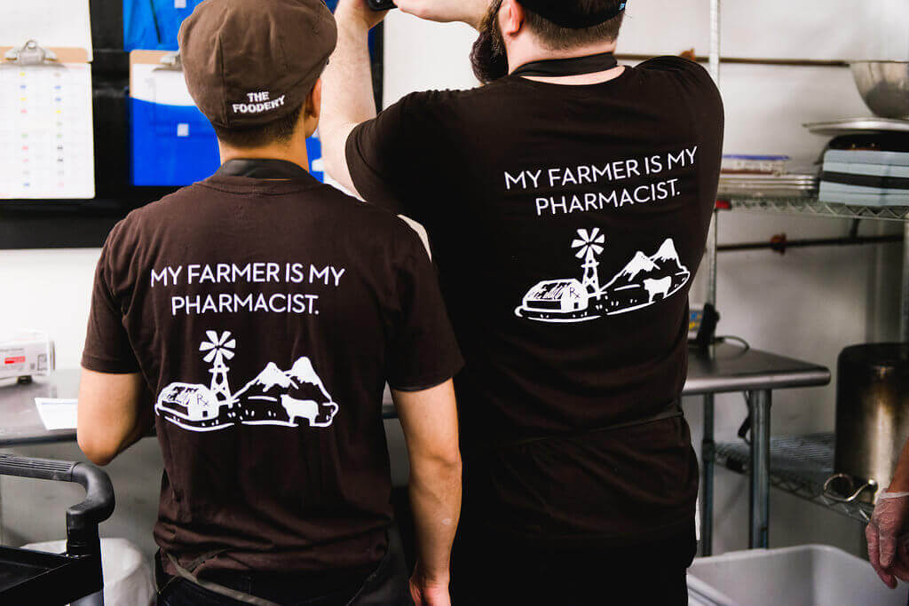 Local Food Partners working in the shared kitchen at SPM in 2015